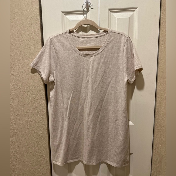 Soft Surroundings Pima Cotton Crewneck T-Shirt Bundle(2) Navy/Cream, size M - Picture 5 of 9